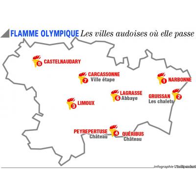 A nos locataires : Découvrez le passage de la flamme olympique dans l'Aude !